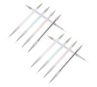 TOPPERFUN 10pezzi Pennelli per Nail Art Doppia Estremità Penna per Punteggiatura e Raccoglitore di Strass Strumento per Nail Art per Disegnare Linee Punteggiare e Detallare Unghie