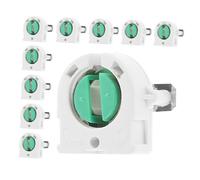 TOPPERFUN 10pezzi Portalampada Per Tubo Led e Fluorescente Bi-pin Con Installazione Rapida e Compatibilità Per Uso Domestico e Industriale Supporto Sicuro e Versatile Per Lampade