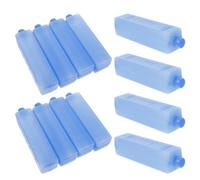 TOPPERFUN 12 Pezzi Impacchi Ghiaccio Riutilizzabili per Vacanze Estive, Blocchi Congelatore in PE per Borse Pranzo, Raffreddamento Rapido e Sicurezza Alimentare per Avventure Outdoor