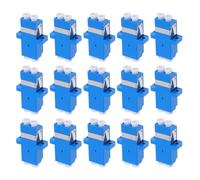 TOPPERFUN 15 Pezzi Adattatore in Fibra Ottica Lc a Lc Monomodale Flange in Pvc per Pannello Patch e Rack Server, Connessione Stabile e Installazione Facile per Data Center