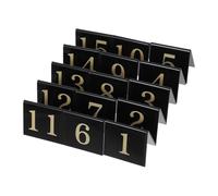 TOPPERFUN 15 Pezzi Targa Per Segnare I Numeri Dei Tavoli Dei Ristoranti Numeri Accessori Per L'Indirizzo Sulla Scena Della Casa Decorazioni Per Feste Da Detective Numeri Per Porte In