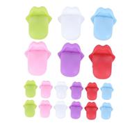 TOPPERFUN 18 Pollici Segnabicchieri Silicone Forma Lingua da Colorati Marcatori Riutilizzabili per Vino e Cocktail per Feste e Riconosci Tuo Bicchiere con