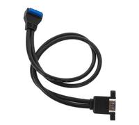 TOPPERFUN 1set Cavo Di Estensione Usb Con Montaggio Pannello e Doppia Porta Femmina Per Schede Madri Desktop Fissaggio Vite Per Connessioni Stabili e Trasferimenti Dati Veloci