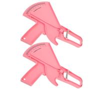 TOPPERFUN 2 Pezzi Calibro Grasso Corporeo Body Fat Caliper in Plastica Rosa, Misuratore Piega Cutanea per Palestra e Casa, Facile da Usare, per Monitorare i Progressi