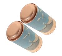 TOPPERFUN 2 Pezzi Contenitore per tè e Barattolo Ermetico per Foglie tè e Chicchi Design per Cucina e Bar Confezione Sicura e Resistente Mantiene e Aroma