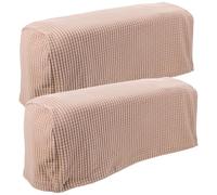 TOPPERFUN 2 Pezzi Copertura Del Bracciolo Copridivano Reclinabile Copri Bracciolo Elasticizzato Coprisedia Elasticizzati Coperture Per Braccio Della Sedia Polvelle Poliestere Marrone Chiaro