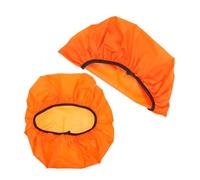 TOPPERFUN 2 Pezzi Copertura Impermeabile copriwater Scarabocchio Fodere per sedili WC Coperchio di Copertura del gabinetto Coperchio del Bagno Lavabile Protezione igienica Poliestere Arancia