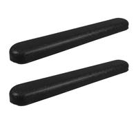 TOPPERFUN 2 Pezzi Copripoggiabraccio in Abs Nero per Carrozzina Funzione Antiscivolo e Supporto, Distanza Foro 22,5 Cm, Accessori per Sostituzione Braccioli
