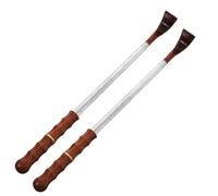 TOPPERFUN 2 Pezzi Grattaschiena Telescopico in Legno Claw Head per Sollievo Prurito e Massaggio alla Schiena, Design Regolabile Portatile per Uomo e Donna