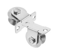 TOPPERFUN 2 pezzi Puleggia Fissa Acciaio Inox con Cuscinetto Interno Ruota per Cavo da Parete per Meccanismo di Sollevamento e Porte Scorrevoli