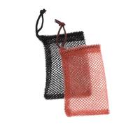 TOPPERFUN 2 pezzi Sacchetti Porta Sapone in Rete Nylon Borsa per Saponetta con Laccetto Appendibile Rimozione Impurità e Asciugatura Rapida per Uso Domestico e Viaggio