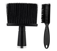 TOPPERFUN 2 pezzi Spazzole Neck Duster per Parrucchieri Setole Morbide per Rimozione Spezzati Manico Ergonomico Materiale Resistente e Facile da Pulire per in Professionali