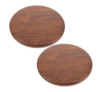 TOPPERFUN 2 Pezzi Superficie delle feci in legno massiccio Bianco sostituzione riparazione posto a sedere sbarra sgabelli cuscino per sedia da bar rotondo coprisedia rotondo Di legno Marrone