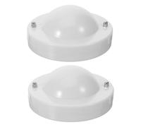TOPPERFUN 2 Pezzi Sussidi didattici con sfera conduttiva strumenti per esperimenti di fisica kit elettricità e magnetismo toccare la palla conduttiva strumento didattico plastica bianca