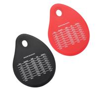 TOPPERFUN 2 Pezzi Tagliapasta a Goccia Scala Raschietto Flessibile per Impasto e Dolci Utensili Cucina per Torte Pizza e Pasta Strumenti per Pasticceria e Lavorazione Impasti