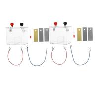 TOPPERFUN 2 Set kit per esperimenti con batteria di patate sperimentale scienza kit per esperimenti con batteria di frutta Batteria di frutta fai -da -te plastica
