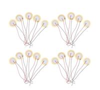TOPPERFUN 20 Pezzi Disco Piezoelettrico con Filo in Rame per Sistemi di Sicurezza e Elettrodomestici, Segnale Chiaro Ottimale e Basso Consumo Energetico