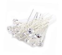 TOPPERFUN 20 pezzi Fermagli per U Shape con per Sposa e Speciali Eleganti Accessori per Acconciature Bianco
