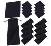 TOPPERFUN 20 Set Astucci Morbidi per Occhiali da Sole e Lettura con Panno in Microfibra Borsa Compatibile per Viaggi e Uso Quotidiano Custodia Compatta con Chiusura Coulisse in Scamosciato