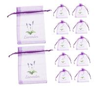 TOPPERFUN 20pezzi Sacchetti Vuoti Per Lavanda in Rete Coulisse Per Aria Piccoli Sacchetti Decorativi Per Guardaroba Profumatori d Aria Multiuso