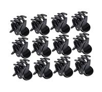TOPPERFUN 24pezzi Fermaglio per Capelli Forma di Polpo Mini Forcine in Plastica Accessori per Capelli Adatte per Ragazze e Donne Nero