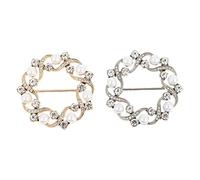 TOPPERFUN 2pezzi Fermagli Per Magliette in Fibbie Per Angolare Fibbie Annodate Rotonde Per Camicie e Gilet