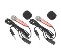 TOPPERFUN 2pezzi Mini Microfono Portatile Per Registrazione e Karaoke Design Laptop e Smartphone Per Della e Vlogging