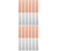 TOPPERFUN 2sets Rame e Zinco Per Esperimenti Scientifici Di Materiali Per Batterie Di Frutta Anodi Per Attività Didattiche Facile Da Usare e Resistente Di Piastrine Di Metallo