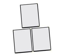 TOPPERFUN 3 pezzi Porta Menù Trasparenti in PVC con Doppia Cucitura e Metallico Copertina Rigida Protettiva per Ricettari Adatti per Ristoranti Bar Caffetterie e Hotel Facili da Pulire e