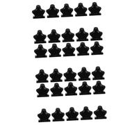 TOPPERFUN 3 Set Mini Porta Collana Nostro Display Arredamento Cremagliera Materiale Mini Ornamento Della Casa Delle Bambole Mini Mestiere Plastica Black 10 Pezzi*3