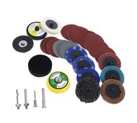 TOPPERFUN 300pezzi Kit Di Dischi Abrasivi Con Piastra Di Supporto Per Trapano e Smerigliatrice Grit Per Lavori Di Levigatura