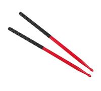 TOPPERFUN 3paia Bacchette in Nylon per Batteria Jazz con Coperture Antiscivolo per Percussioni Adatte di Batteria e Batterie Elettroniche Comode per Esercitarsi e Trasportare
