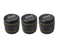 TOPPERFUN 3pezzi Lucchetto Combinazione per Bottiglie di Vino Whisky Vodka e Liquori Tappo di Sicurezza Riutilizzabile Cifre per Bottiglie di Alcolici Birra Vino e Superalcolici Lucchetto