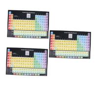 TOPPERFUN 3pezzi Poster Educativo Periodica Per Decorazione Chimici Per Scuole e Laboratori e Facile Appendere