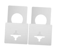 TOPPERFUN 4 Pezzi Piastra di Riparazione per Serratura della Porta Piastra di Rinforzo per Pomello della Porta Serratura per Porta Divisa Piastra di per Porta Riempimento Strumento