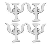 TOPPERFUN 4 pezzi Vintage Psicologia Spille in Lega per Vestito Giacca Camicia Cappotto Maglione Berretto e Zaino Psicologi e Studenti Accessori