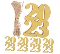 TOPPERFUN 40 Pezzi 2023 Decorazioni Per Feste Di Laurea Decorazione Massa Di Laurea Ritagli Laurea Per Lei Classe Di Decorazioni Di Laurea Articoli Di Laurea Golden Carta