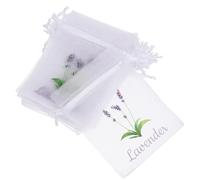 TOPPERFUN 40 Sacchetti Vuoti per Bustine di Lavanda Coulisse in Rete Bianca Sacchetti per Erbe Aromatiche e Aromaterapia per Conservazione Profumo in Casa Guardaroba e Viaggio
