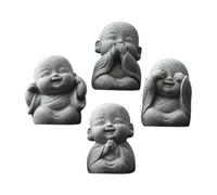 TOPPERFUN 4pezzi Mini Statua Statuette Decorative Da Sculture in Miniatura Per Scrivania Artigianali Da Scrivania Statuette in Miniatura Per