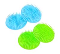TOPPERFUN 4pezzi Pettine Per Massaggi Del Capelluto Spazzola Per Capelli Spazzola Per Pulizia Della Forfora Massaggiatore Per Capelluto Per Shampoo Design Ergonomico Impugnature Comode