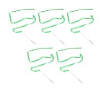 TOPPERFUN 5 Pezzi Nastro da Ginnastica Ritmica per 4 Metri Manico in Frp Verde, Migliora Tecniche di Rotazione e Coordinazione per Allenamento e Danza