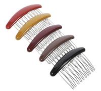 TOPPERFUN 5 pezzi Pettini Laterali per Capelli da Donna Pettini Twist Francesi Resistenti e Leggeri Accessori Decorativi per Capelli Sottili per Occasioni Speciali e Stili Eleganti