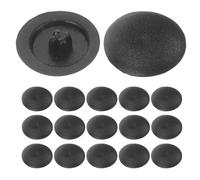 TOPPERFUN 500 Pezzi Copriviti Decorativi in Plastica Nera a Testa Croce da 10 Mm, Tappi a Vite per Mobili da Cucina e Bagno, Coprivite a Scatto per Montaggio a Parete e Protezione Viti