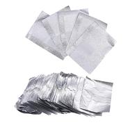 TOPPERFUN 500 pezzi Wraps per Rimuovere unghie Alluminio Pratici e Facili Usare per Confezione per Manicure Art