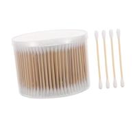 TOPPERFUN 500pezzi Bastoncini di Cotone Doppia Estremità con Legno per Pulizia Orecchie Trucco Casa e Animali Confezione Familiare per Utilizzo Domestico e Sanitario