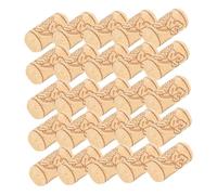 TOPPERFUN 50pezzi Tappi Per Bottiglie Di Vino in Legno Per Imbottigliare Vino e Preservare Buon Sapore Delle Bevande Aperte