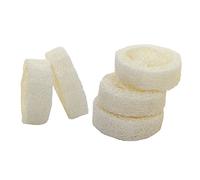 TOPPERFUN 5pezzi Portasapone in Luffa Base per Sapone Loofah Cuts Tappetino per Sapone Multifunzione Comodo per Interni Spugna Esfoliante Naturale