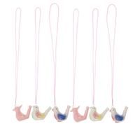 TOPPERFUN 6 Pezzi Ciondolo fischio in ceramica divertente produttore di rumore fischi d'acqua per uccelli fischio d'acqua per uccelli suoni di uccelli a forma di fischio