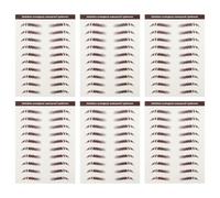 TOPPERFUN 6 Pezzi Sopracciglia Adesive Peli Naturali Adesivi per Sopracciglia Finta Simili Capelli per Chi Ha Poche o Assenti