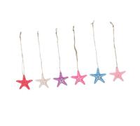 TOPPERFUN 7 Set Decorazioni di Stelle Marine per Decorativo Decorazioni da Spiaggia Arredamento Accessori Pendenti in Stile Marino Stella Marina Appesa Resina Colorato